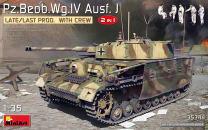 Miniart MIN35344 1:35-Pz.Beob.Wg. IV Ausf J Late 2in1 w/Crew