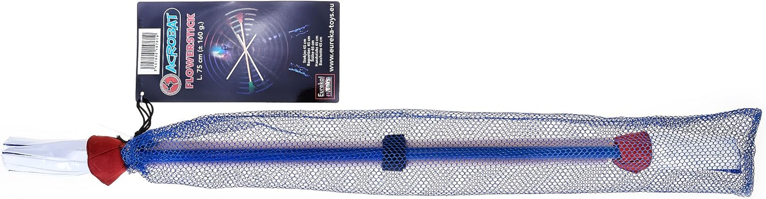 Eureka 515761 Acrobat Shaft with Red/White/Blue Flower/Hand Sticks