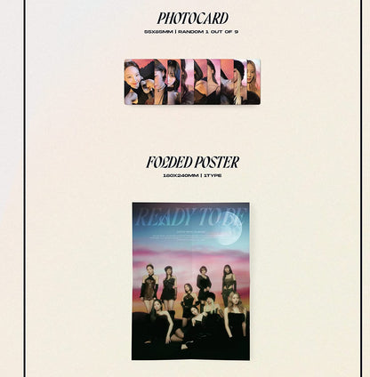 Ready To Be 12Th Mini Album Ver. - Photobook R, Folded Poster, Sticker, Mini Poster, Photocard
