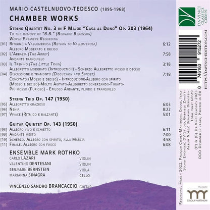 Chamber Works (Op.143,147 & 203