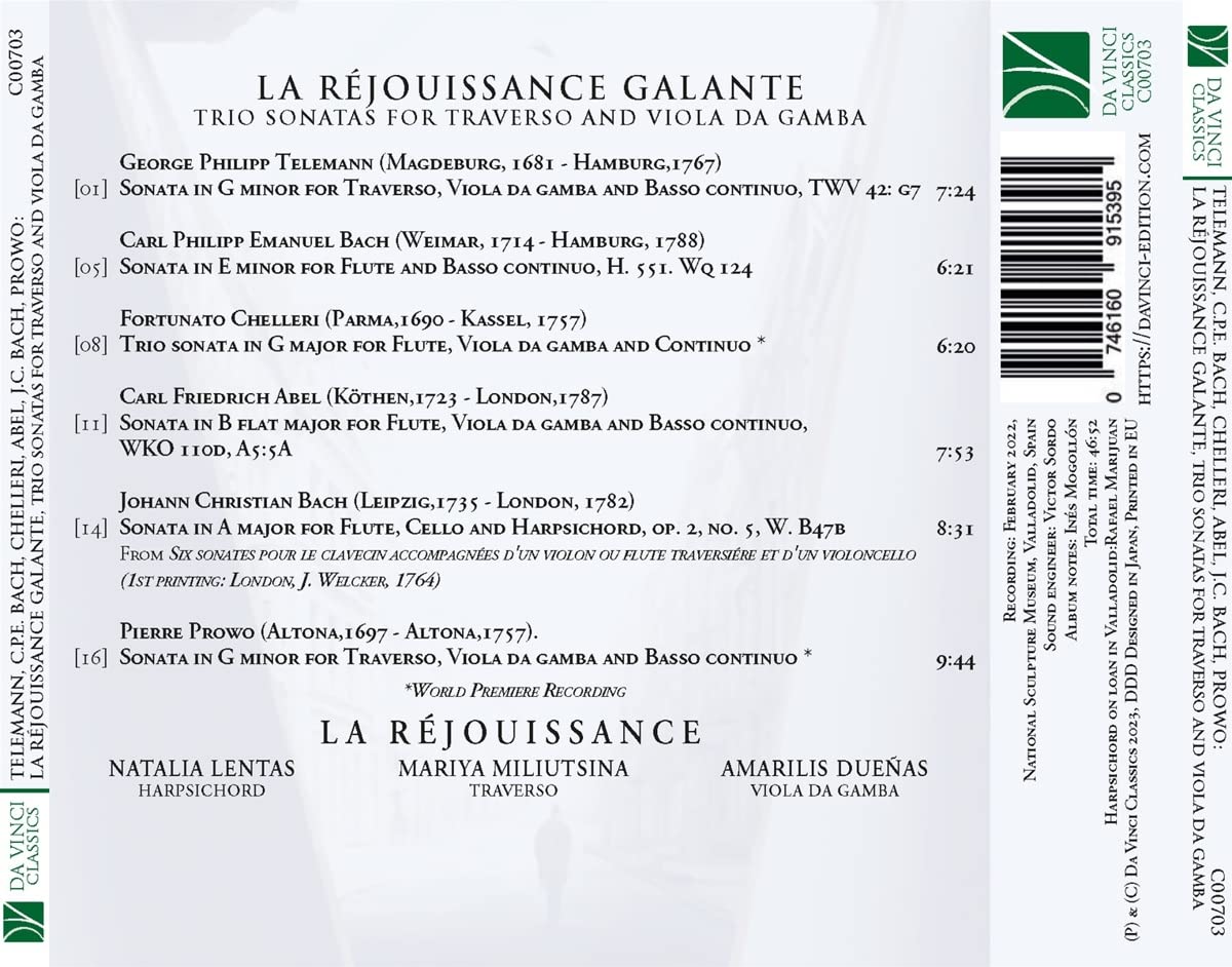 La Réjouissance Galante (Trio Sonatas