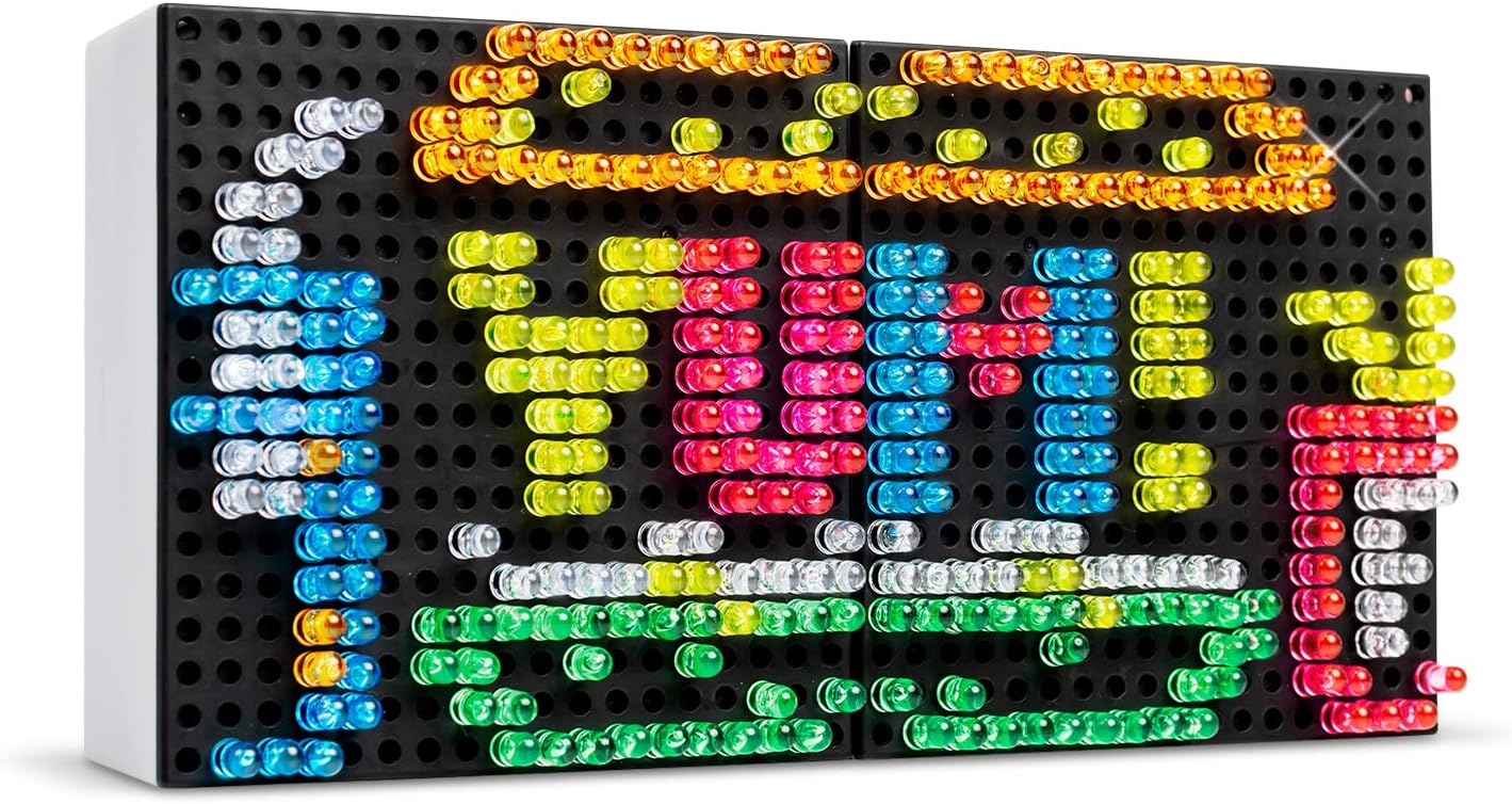 Planche à dessin lumineuse Lite Brite Mini-X Connect , Basic Fun, 02322, planche à dessin à mini-LED colorée, art lumineux, planche à dessin à effet néon, bricolages pour les enfants à partir de 4+