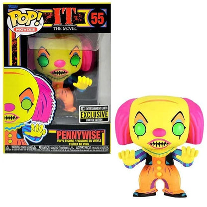 Funko POP! Movie: IT - Pennywise - Blacklight - IT 1990 - Collectable Vinyl Figure - Gift Idea - Official Merchandise - Toys for Kids & Adults - Movies Fans - Model Figure for Collectors and Display