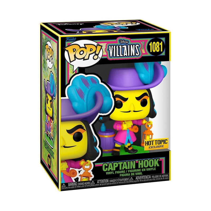 Funko POP! Disney: Villains - Hook - (Blacklight) - Disney Villains - Collectable Vinyl Figure - Gift Idea - Official Merchandise - Toys for Kids & Adults - Movies Fans - Model Figure for Collectors