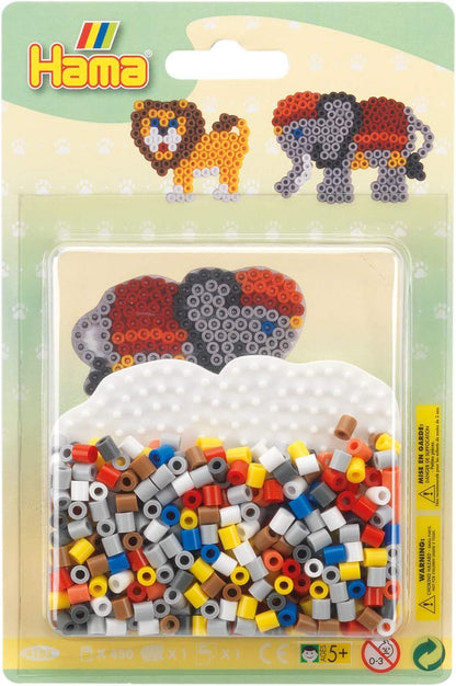 Hama Beads Safari Small Blister Pack, Multicolour, One Size