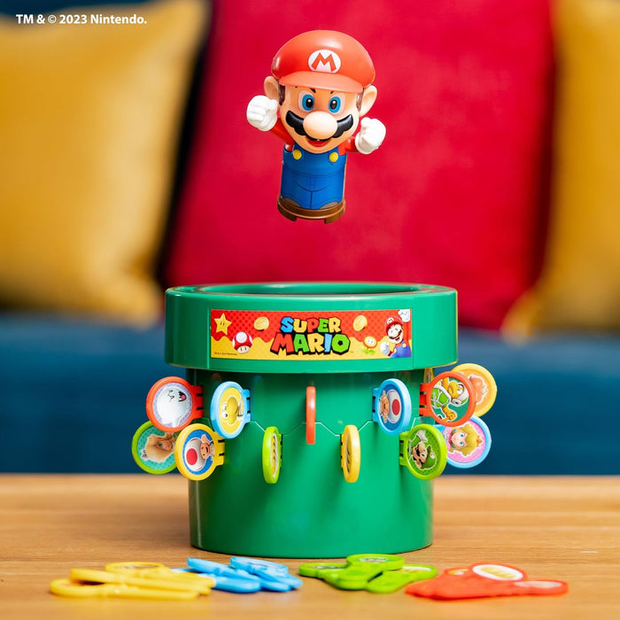 Tomy Pop Up Super Mario Family & Preschool Kids Board Game, 2 - 4 Players, Suitable For Boys & Girls Aged 4+