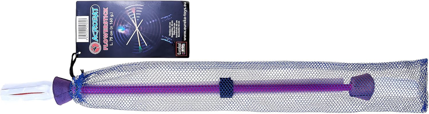 Eureka 515762 Acrobat Shaft with Purple/White/Red Flower/Hand Sticks