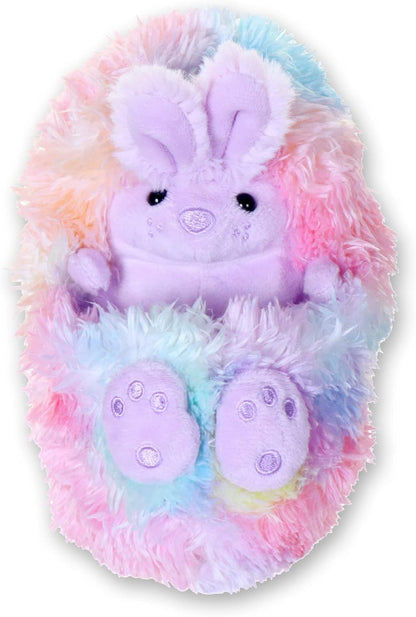 Curlimals Bo The Rainbow Bunny - Interactieve Knuffeldiertjes - Curlimals - Spaar ze allemaal - Interactief - 45+ geluiden en reacties - Pluche - Cadeau