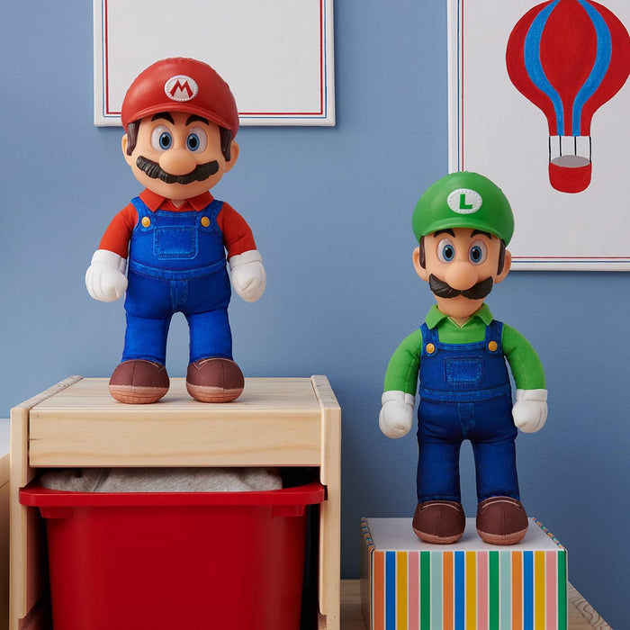 Super Mario Nintendo Peluche Mario de 35 cm Totalmente Articulado – Mario Tiene Grandes Detalles Juguete para Niños 3 Años +
