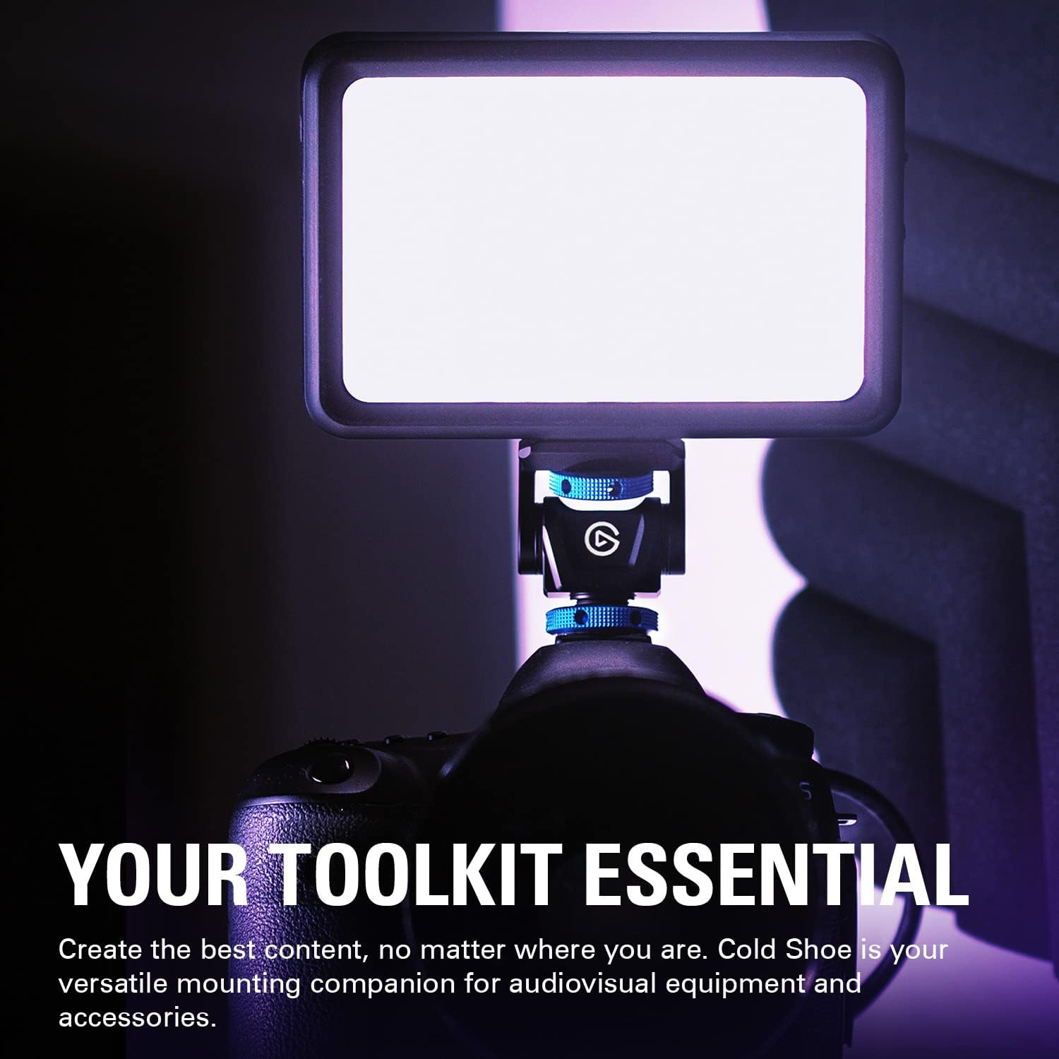 Elgato Portable Lighting Bundle - Portable LED Panel, Adjustable Mount for Photo and Video Studios, Streaming, Video Conferencing, TikTok, Instagram, YouTube, Zoom, MS Teams, PC/Mac/iPhone/Android
