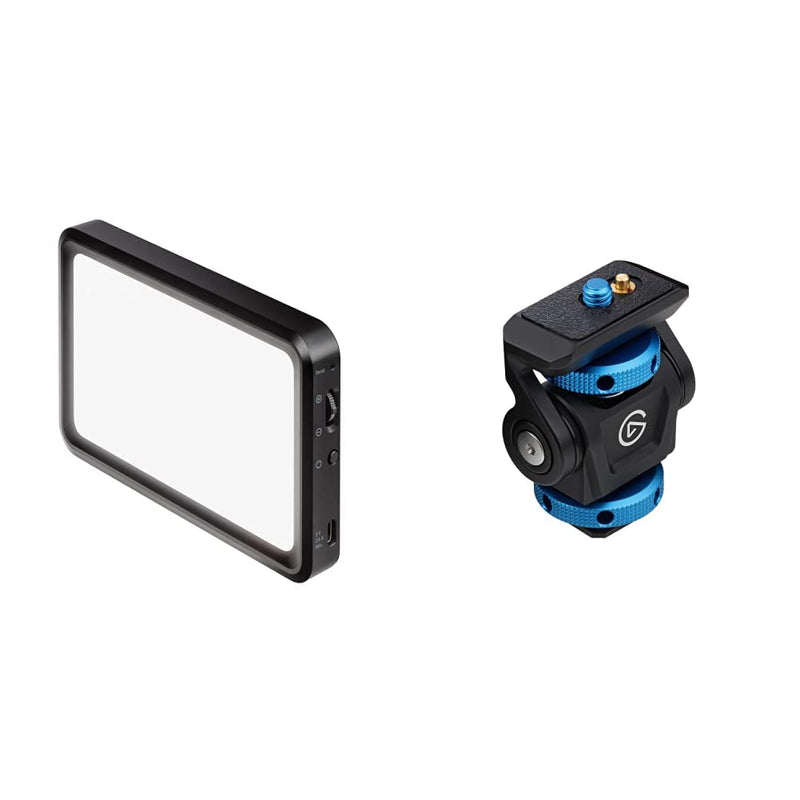 Elgato Portable Lighting Bundle - Portable LED Panel, Adjustable Mount for Photo and Video Studios, Streaming, Video Conferencing, TikTok, Instagram, YouTube, Zoom, MS Teams, PC/Mac/iPhone/Android
