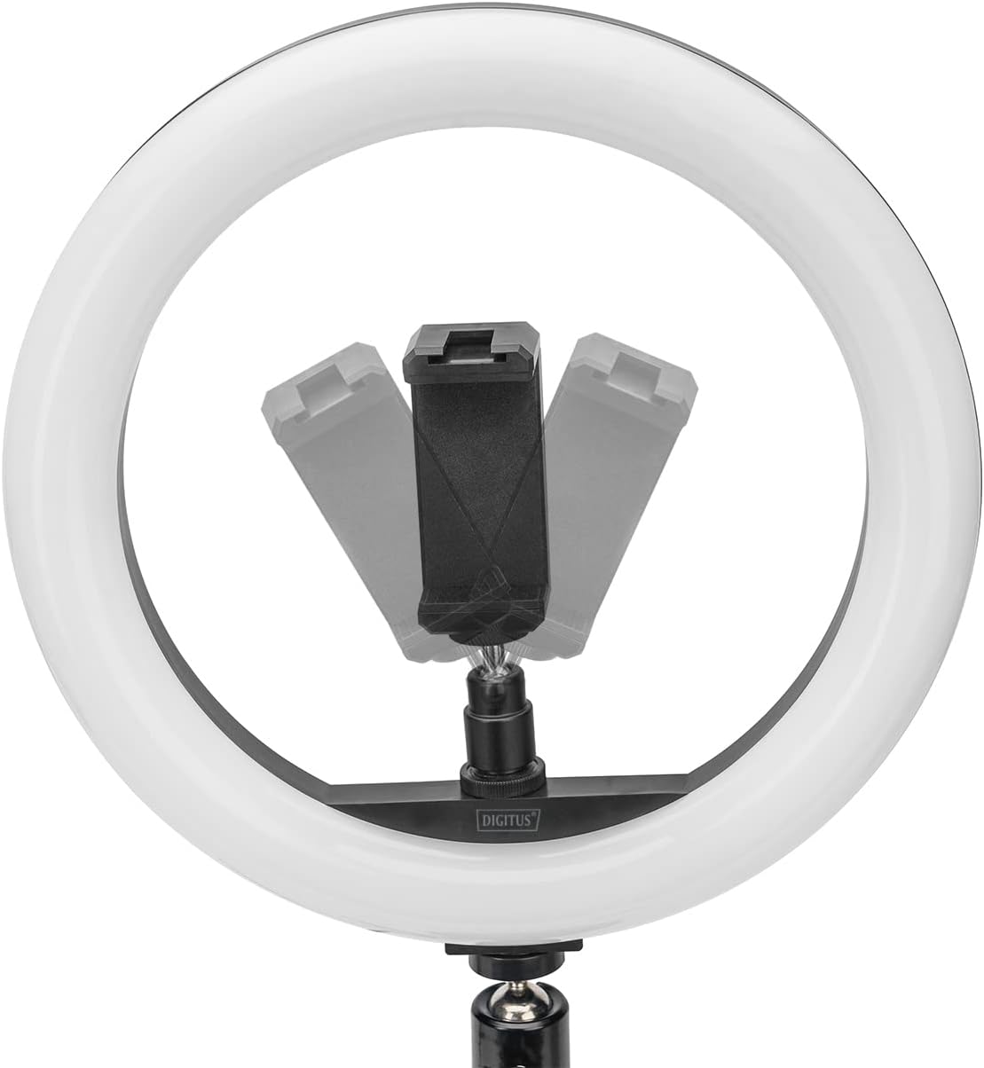 DIGITUS LED Ring Light 10 Inch Tripod Stand Phone Holder Adjustable tripod stand