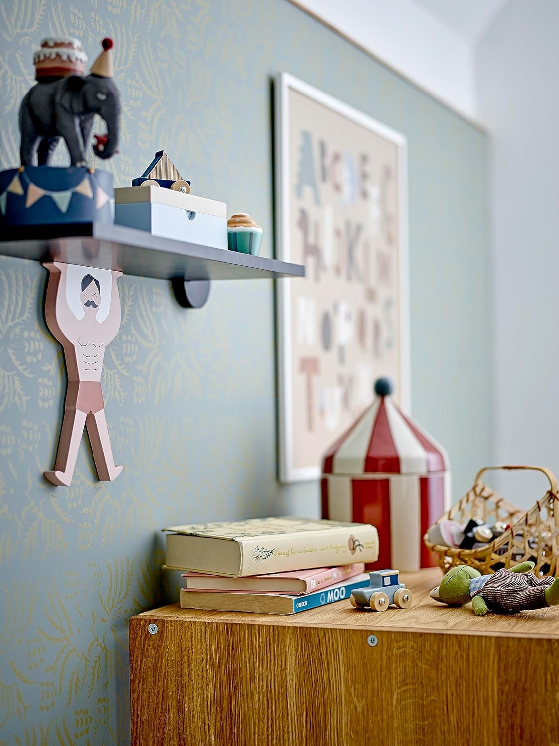 BLOOMINGVILLE MINI - Elephant Flor Candlestick - Grey (82054474