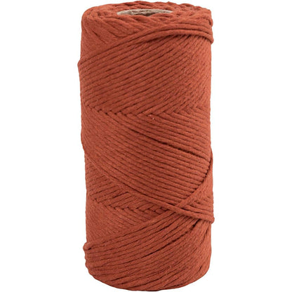 Macramé Cord Length 198m D 2mm 330g 1 Roll Creotime Rust