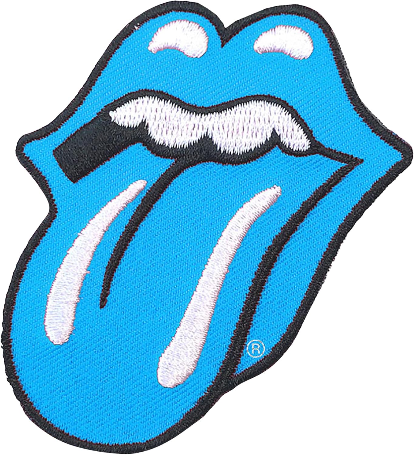 The Rolling Stones Keyring Classic Tongue Band Logo Embroidered Official Red