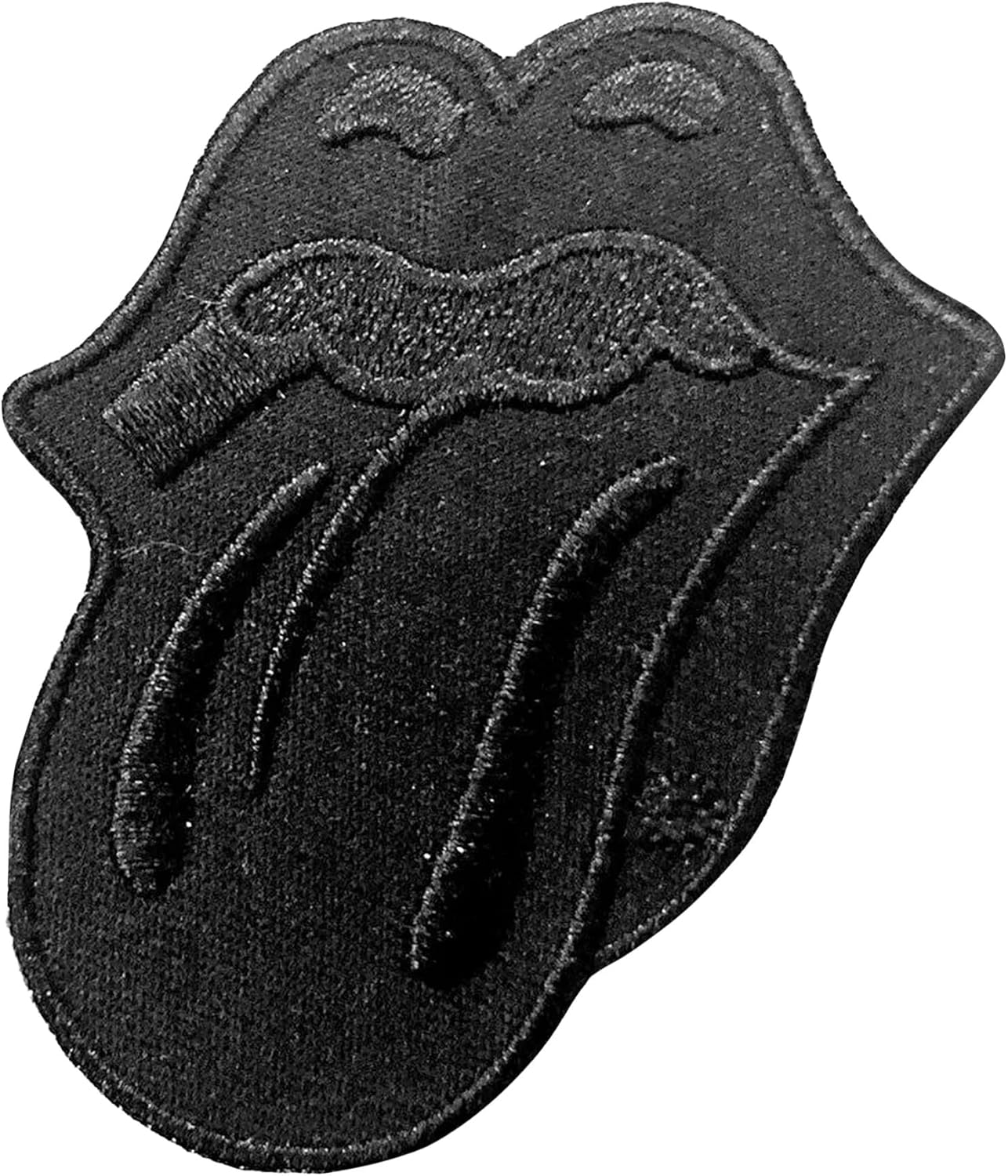 The Rolling Stones Keyring Classic Tongue Band Logo Embroidered Official Red