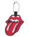 The Rolling Stones Keyring Classic Tongue Band Logo Embroidered Official Red