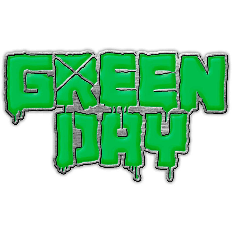 Green Day Logo Enamel Infill Badge One Size Green