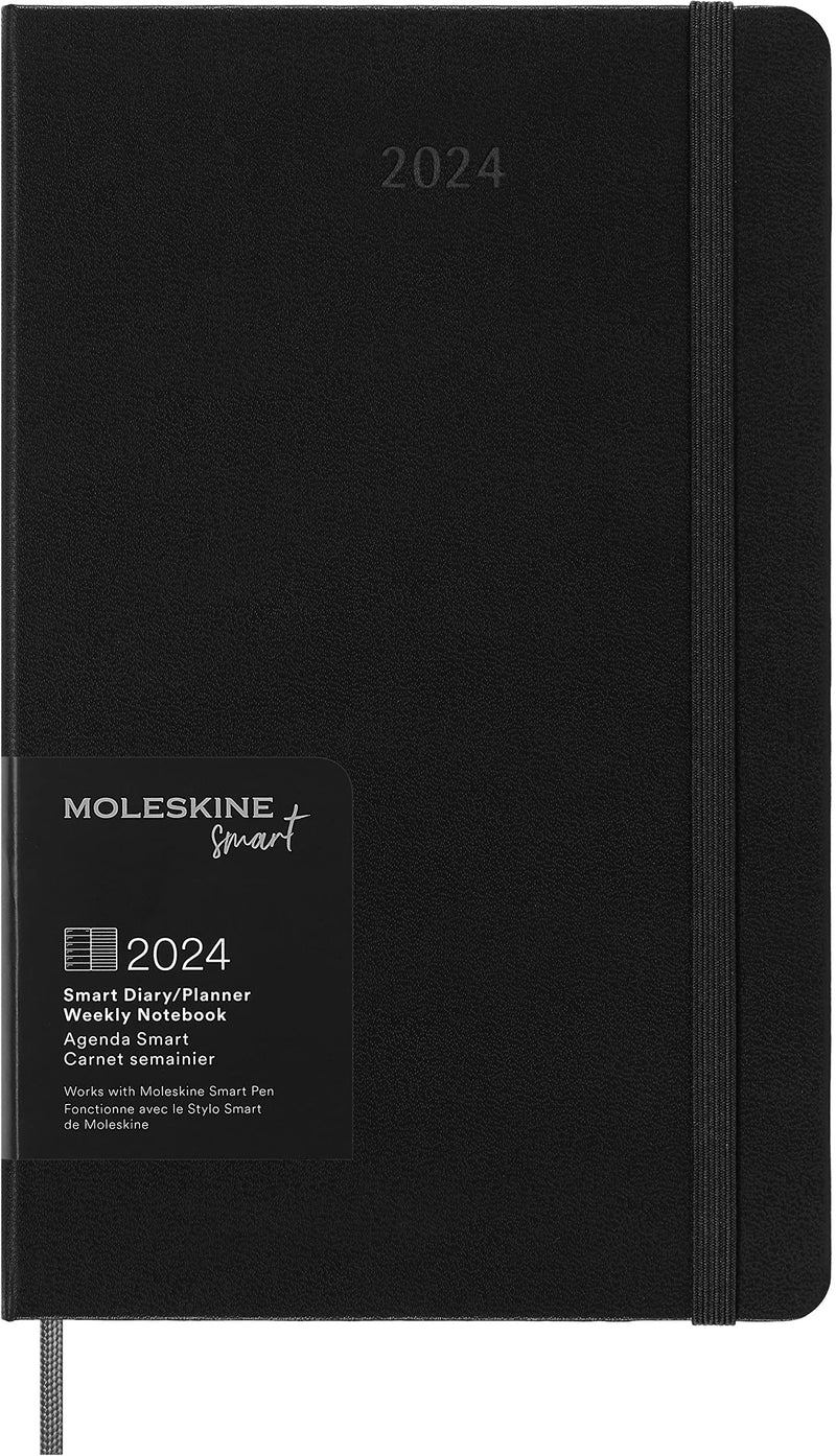 Moleskine Smart Notebook, Smart Writing System, Smart Notebook with Soft Cover, Blank Pages and Elastic Closure, XL Format 19 x 25, Colour