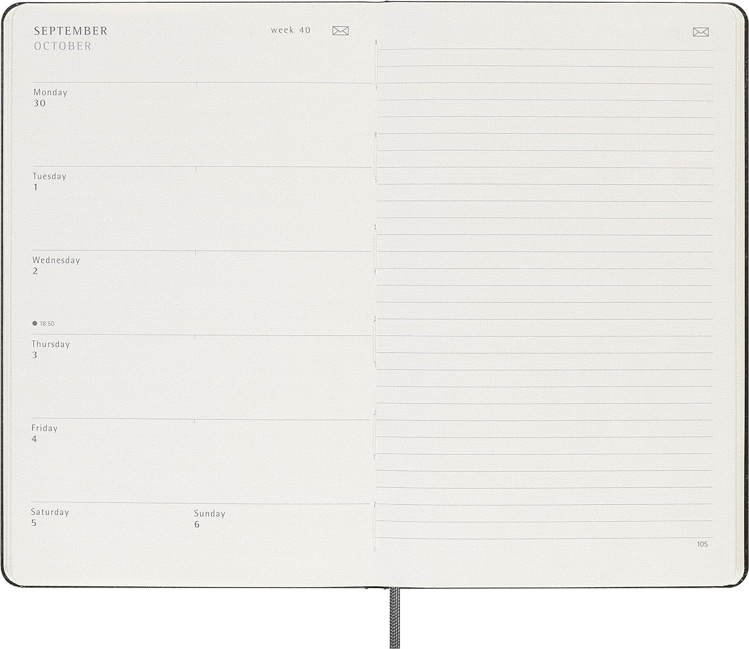 Moleskine Smart Notebook, Smart Writing System, Smart Notebook with Soft Cover, Blank Pages and Elastic Closure, XL Format 19 x 25, Colour