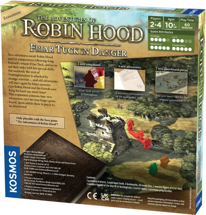 Thames & Kosmos - The Adventures of Robin Hood: Friar Tuck in Danger - Cooperative Family Board Game - 2-4 Players - Storytelling Games for Adults & Kids, Ages 10+ - 683146