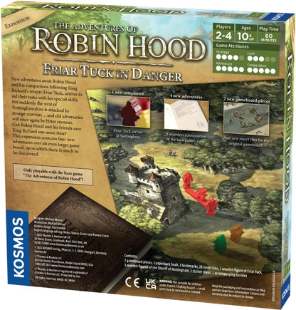 Thames & Kosmos - The Adventures of Robin Hood: Friar Tuck in Danger - Cooperative Family Board Game - 2-4 Players - Storytelling Games for Adults & Kids, Ages 10+ - 683146
