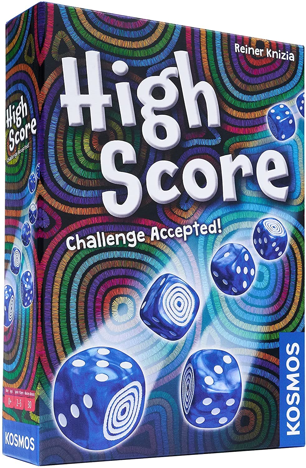 Thames & Kosmos High Score | 2 Language English and German | Dice Game| Luck Game | Board Game | Family Game | 2 to 5 Players | Ages 8+