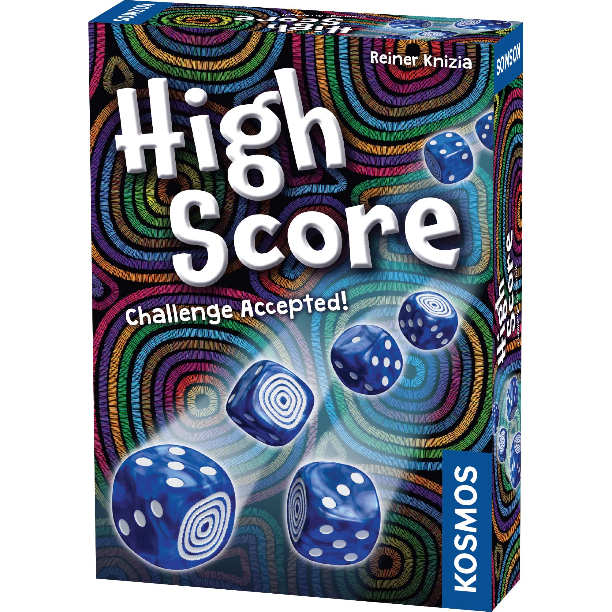 Thames & Kosmos High Score | 2 Language English and German | Dice Game| Luck Game | Board Game | Family Game | 2 to 5 Players | Ages 8+