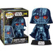 Funko POP! Star Wars Retro Art Exclusive Darth Vader #456 w/ Acrylic Case