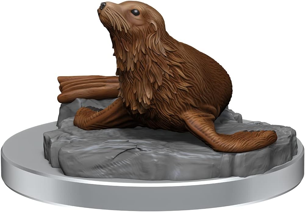 WizKids D&D Nolzur's Marvelous Miniatures: Locathah & Seal