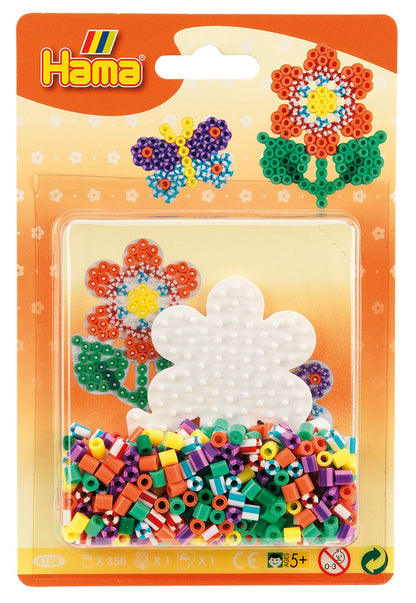 Hama- Cuentas para Planchar - Flor de Dos Tonos, Multicolor, Large (10.4188