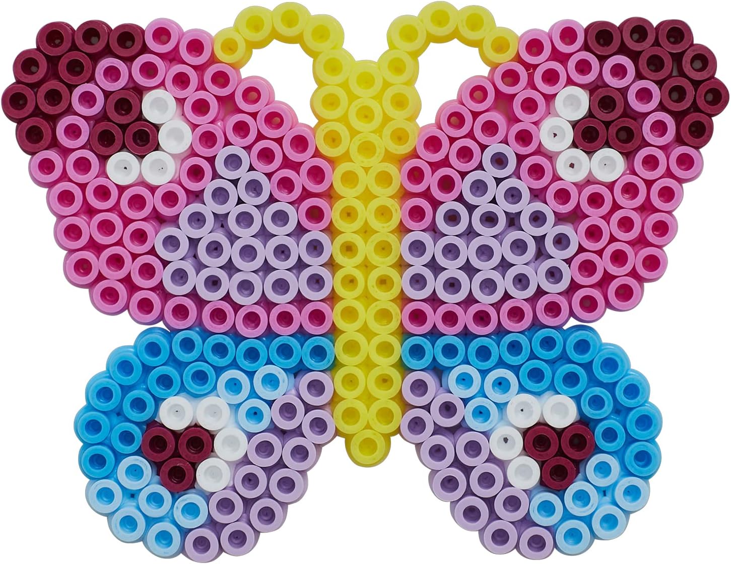 HAMA - Grand Kit sous Blister - 1100 Perles à repasser taille MIDI et 2 plaques (Papillon et Fleur) - Loisirs Créatifs - Dès 5 ans, mixte