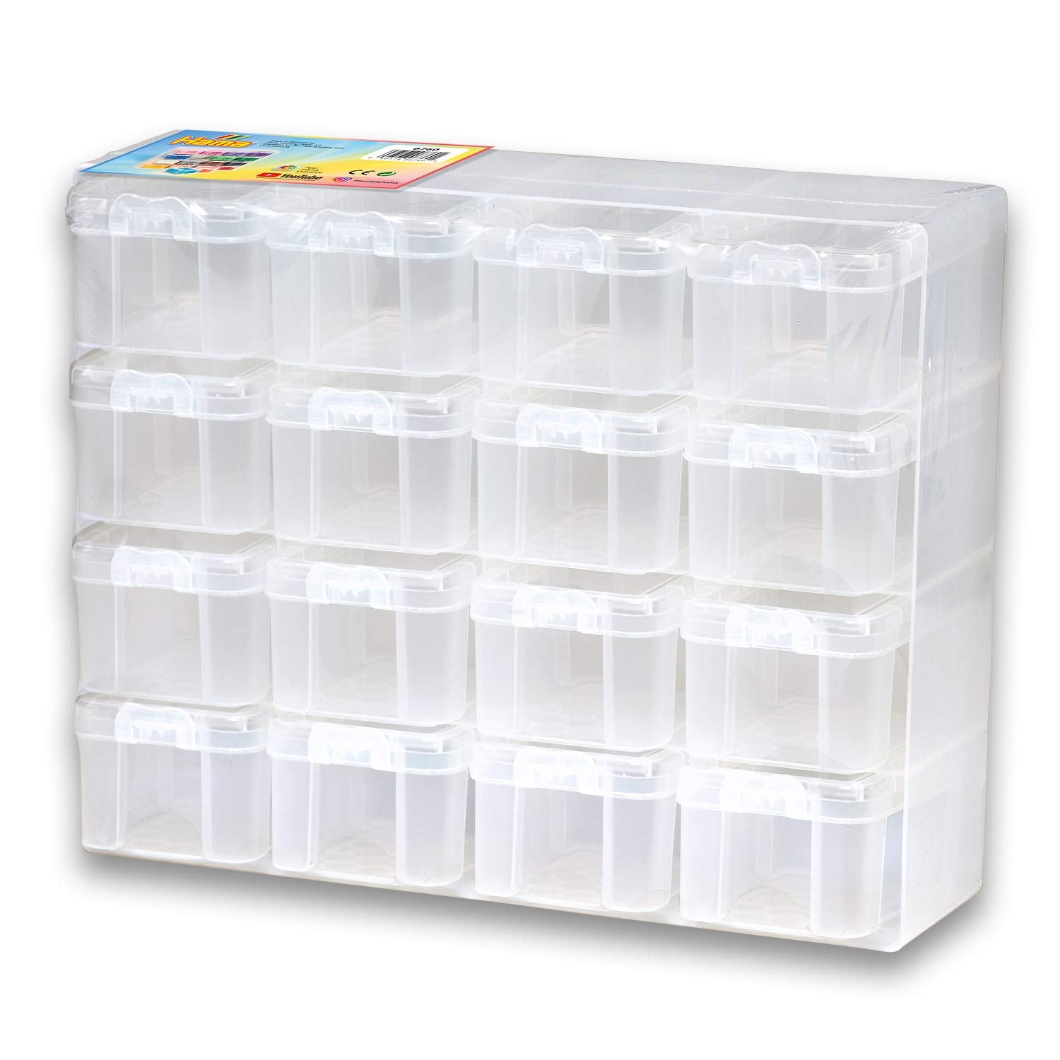 Hama Perlen 6760 Sorting Box Iron-on Beads, Multi-Coloured