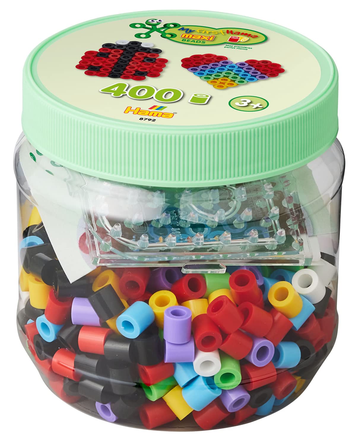 Hama Maxi - Beads and pegboard in tub