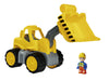 BIG Spielwarenfabrik 800054837 Big Power Worker Wheel Loader + Figure, Yellow