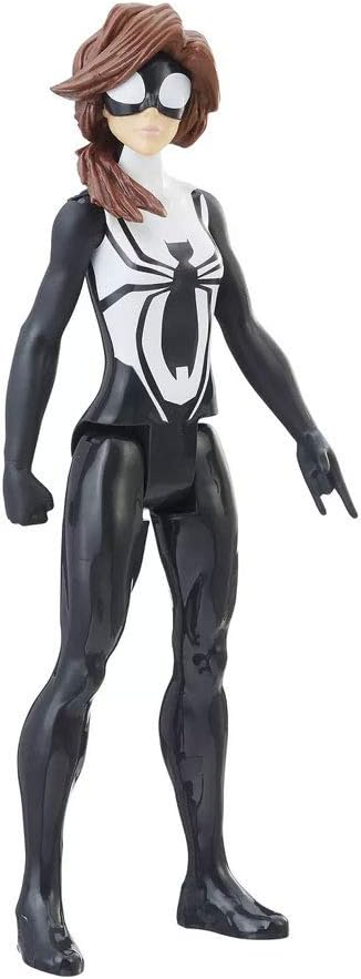 Marvel - Spiderman Web Warriors titanium figuur met 5 scharnierpunten, 30 cm, model SDOS, meerkleurig (Hasbro E73295L2)