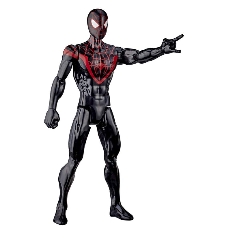 MARVEL E85255X3 Spider-Man: Titan Series Miles Morales 30-cm-Scale Super Hero Action Figure Toy, Multi Colour