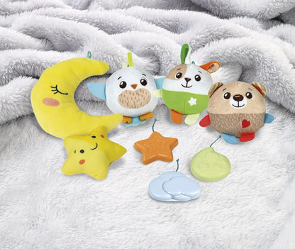 Clementoni 17710 Sweet Cloud Cot Sound Machine, Crib Mobile, Toddler, Early Years, Infant, New Born Toys Gift, Multicolour