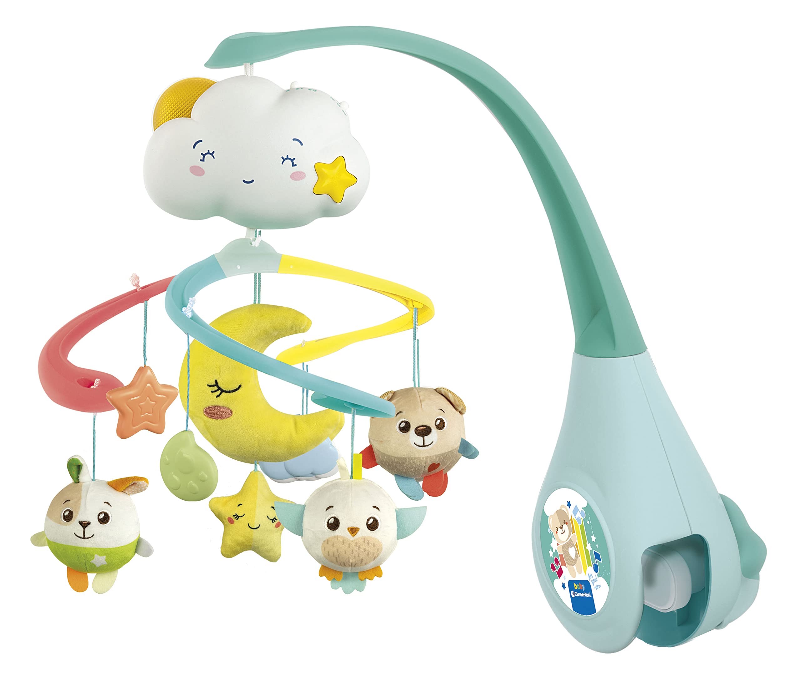 Clementoni 17710 Sweet Cloud Cot Sound Machine, Crib Mobile, Toddler, Early Years, Infant, New Born Toys Gift, Multicolour