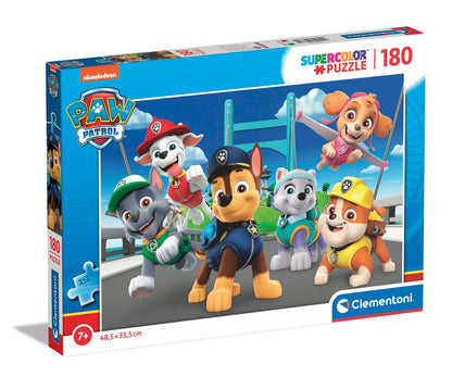 Clementoni Puzzle Infantil Super 180 Piezas Paw Patrol, Patrulla Canina-Desde 7 años (29780