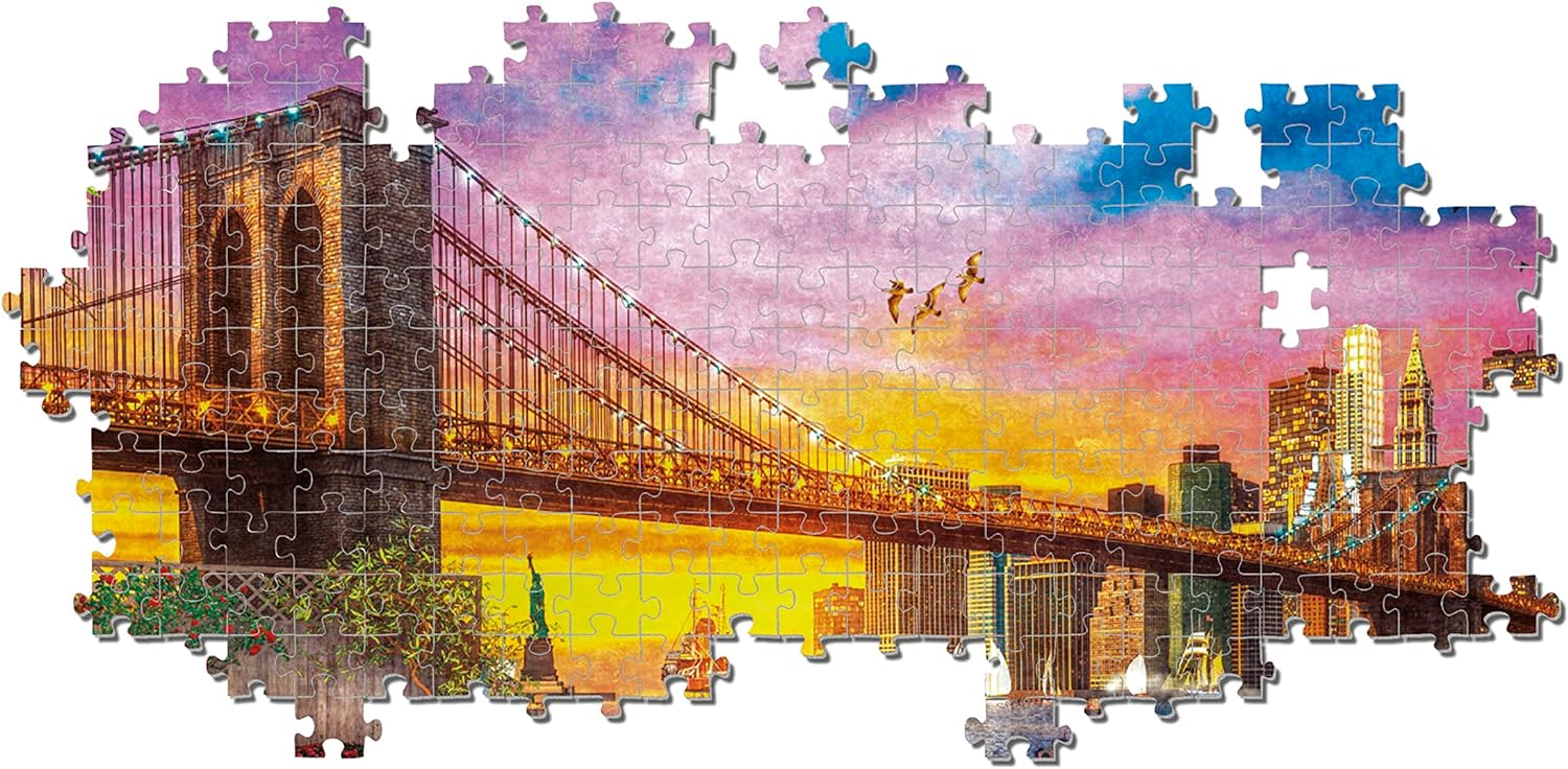 Clementoni - Puzzle Adulto 3000 Piezas Puesta de Sol en ático en Manhattan - Desde 14 años (33552