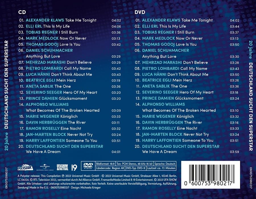 20 Jahre DSDS (CD/DVD)