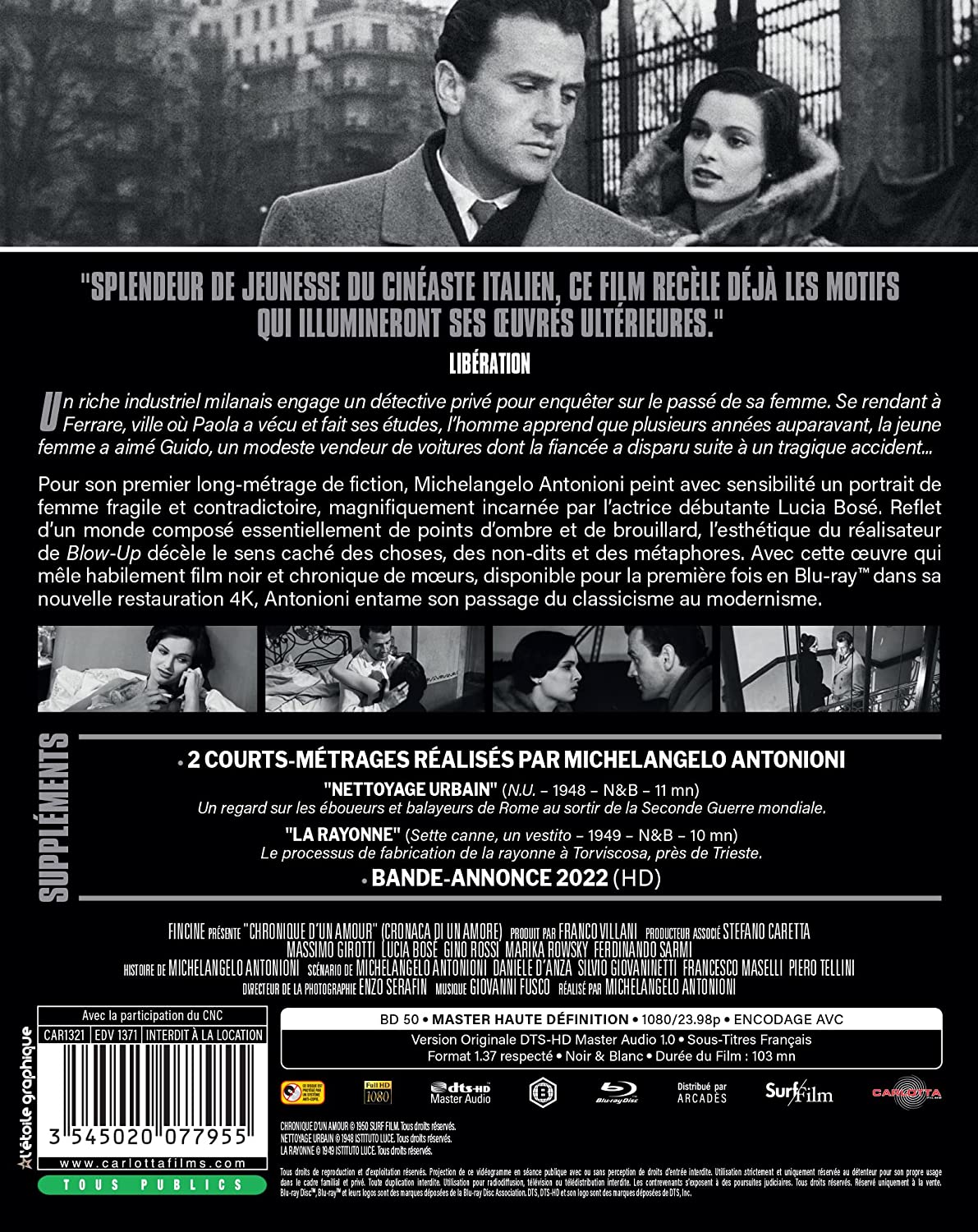 Chronique D Un Amour/Blu-Ray