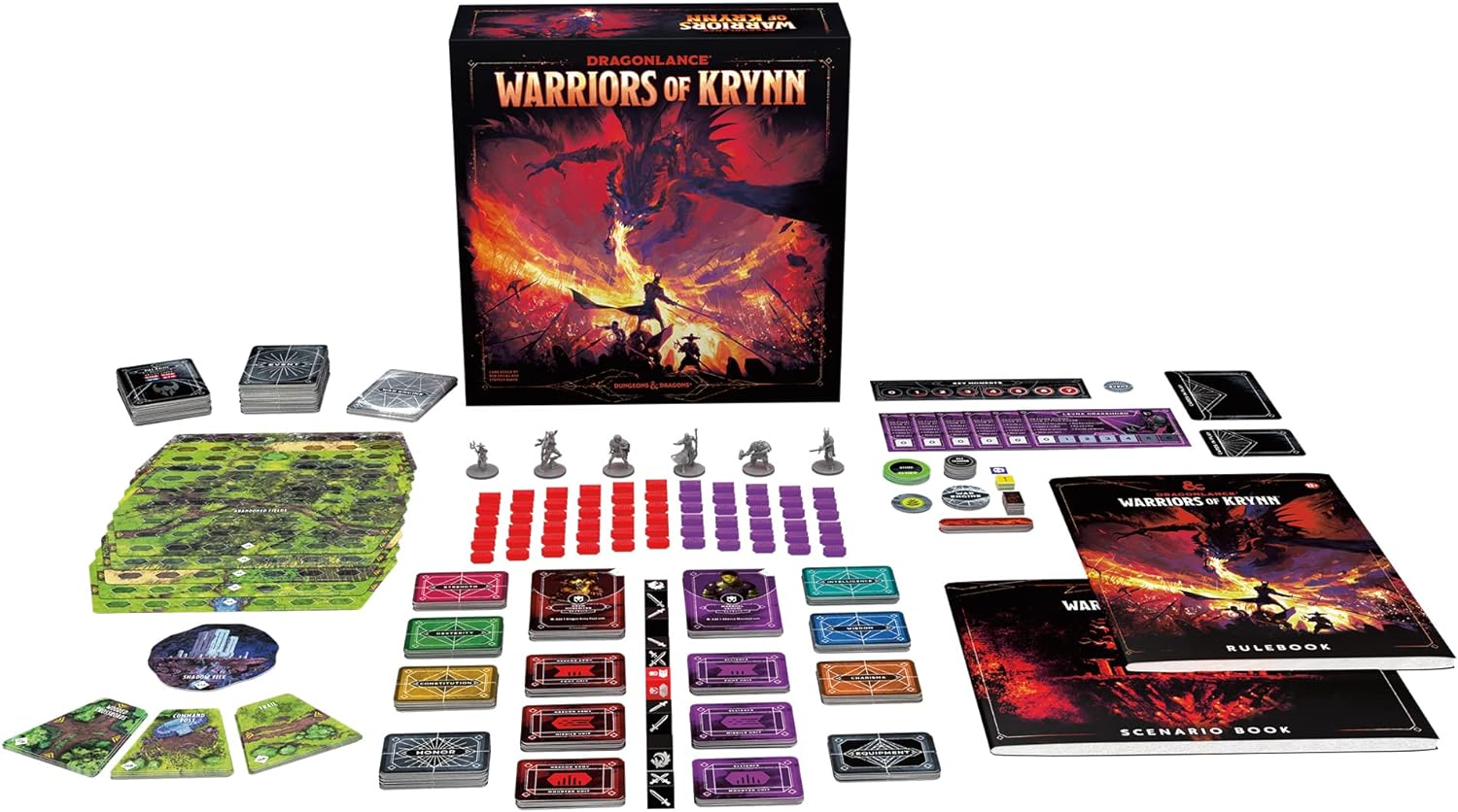Dragonlance: Warriors of Krynn (Dungeons & Dragons Cooperative Board Game for 3-5 Players