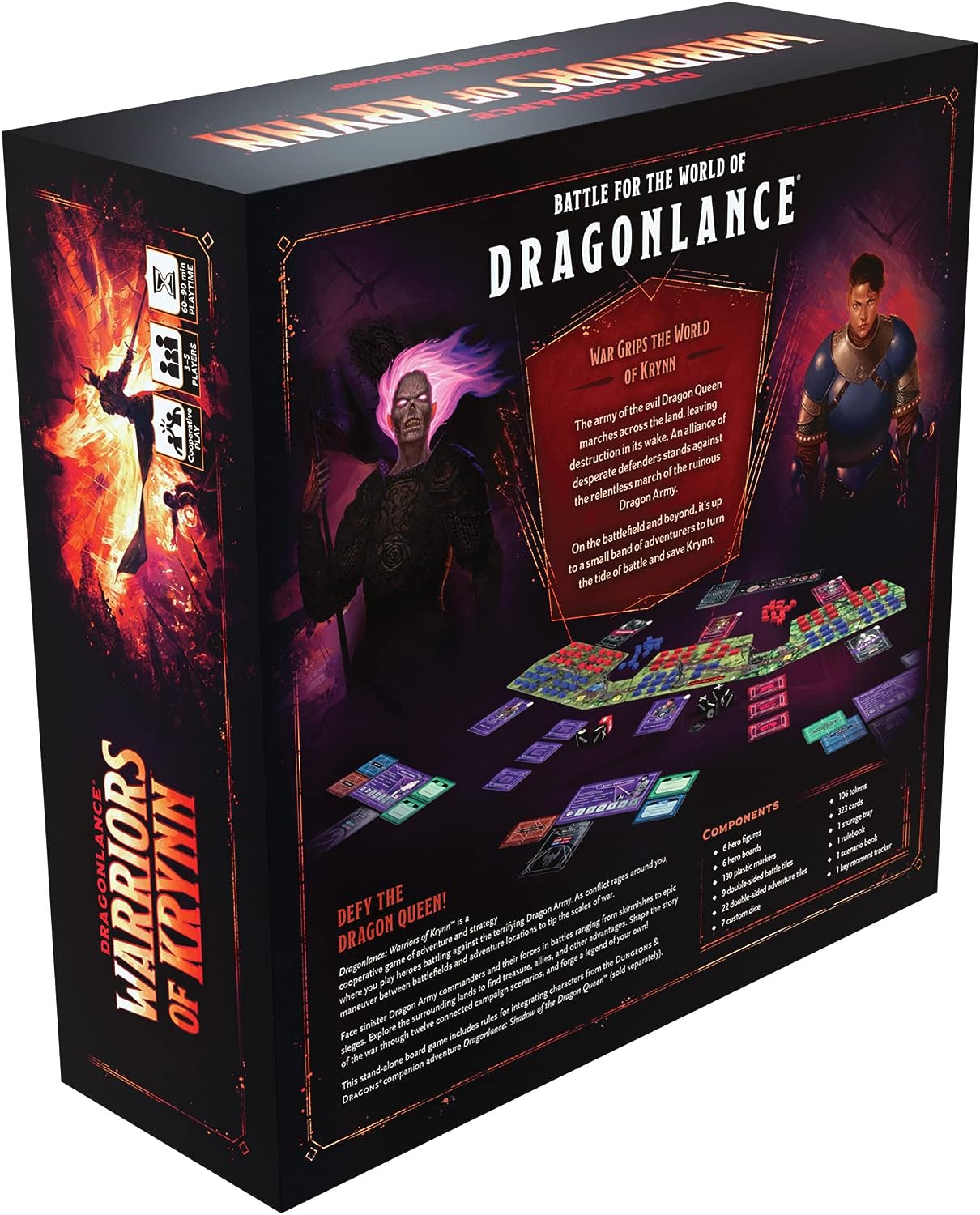 Dragonlance: Warriors of Krynn (Dungeons & Dragons Cooperative Board Game for 3-5 Players