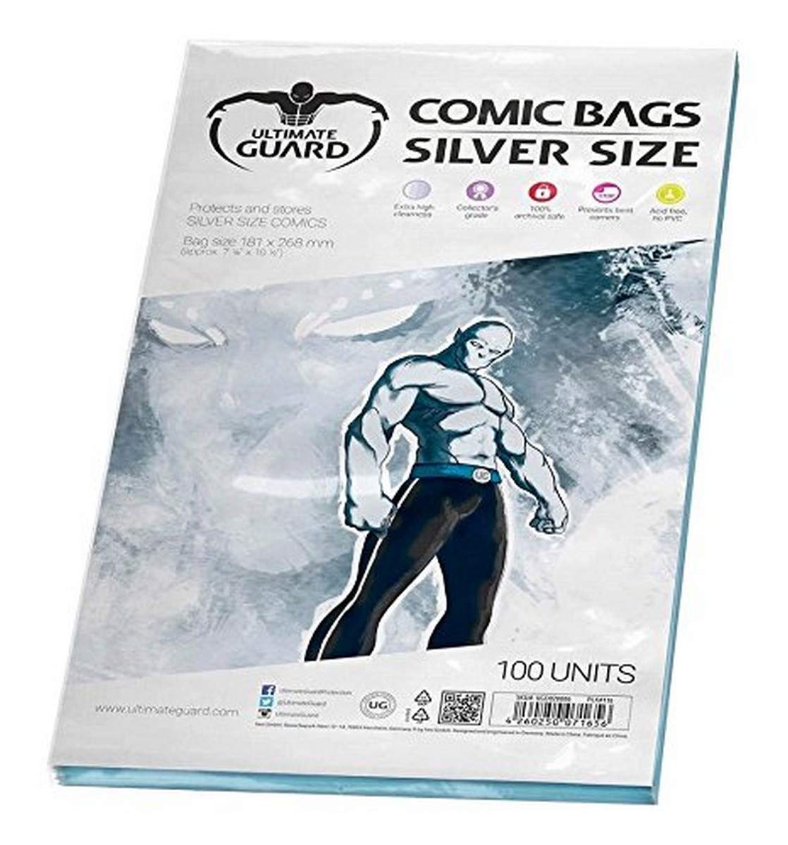 Comic Bags (Silver Size, Pack of 100
