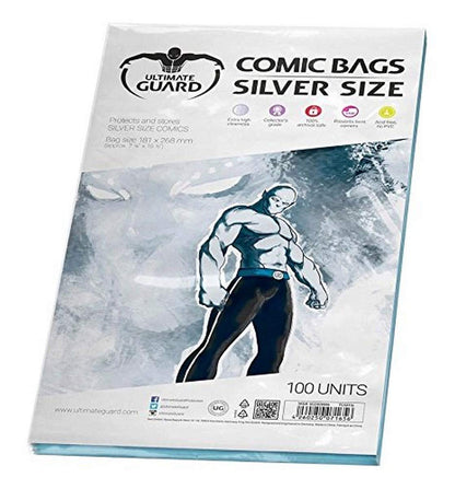 Comic Bags (Silver Size, Pack of 100