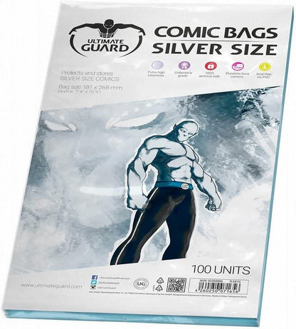 Comic Bags (Silver Size, Pack of 100