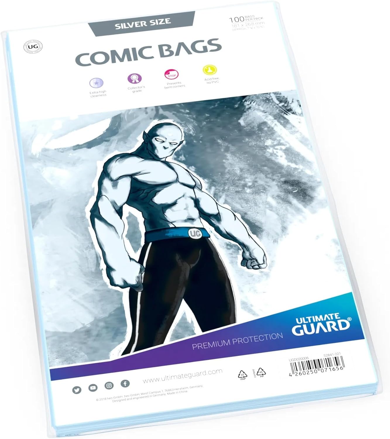 Comic Bags (Silver Size, Pack of 100
