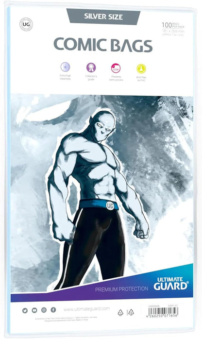 Comic Bags (Silver Size, Pack of 100